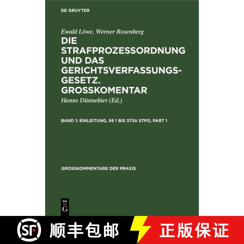 【3-4周达】Einleitung, §§ 1 Bis 373a Stpo [9783111194318]