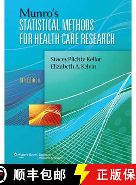 【3-4周达】Munro's Statistical Methods for Health Care Research with Access Code [9781451187946]