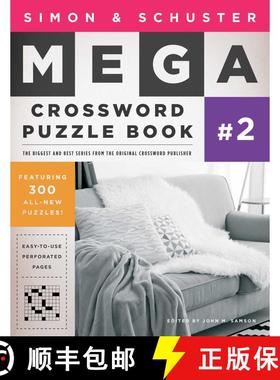 【3-4周达】Simon & Schuster Mega Crossword Puzzle Book #2: Volume 2 [9781416559061]