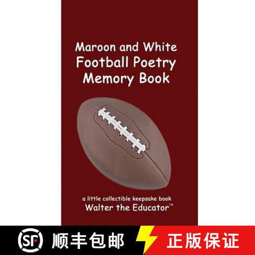 【3-4周达】Maroon and White Football Poetry Memory Book [9798330462810]