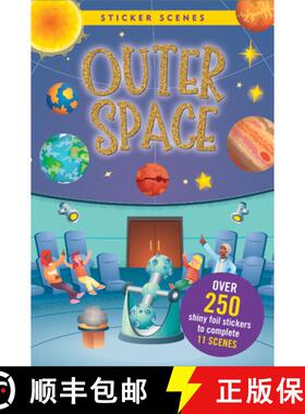 预订 My First Sticker Book - Outer Space (Create 9 Scenes Using Over 175 Stickers!) [9781441344489]