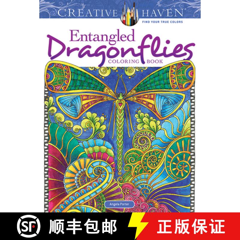 预订 Creative Haven Entangled Dragonflies Coloring Book [9780486805689]
