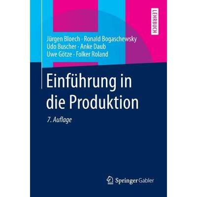 【4周达】Einführung in Die Produktion [9783642318924]