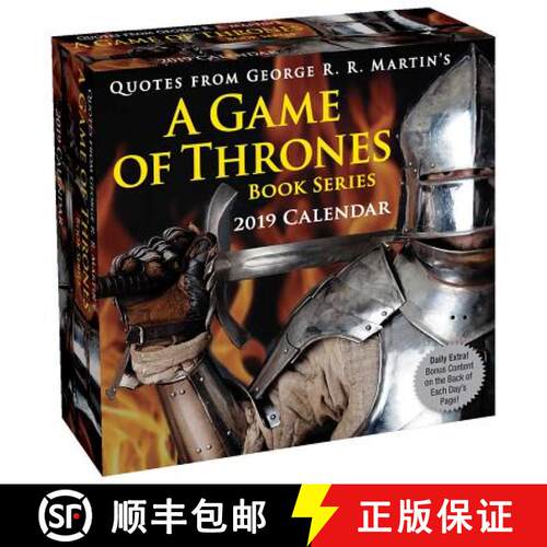 【3-4周达】Quotes from George R.R. Martin's a Game of Thrones Book Series 2019 Day-to-Day Calendar [9781449493202]