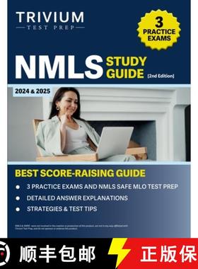 【3-4周达】NMLS Study Guide 2024 and 2025: 3 Practice Exams and NMLS SAFE MLO Test Prep [2nd Edition] [9781637983317]