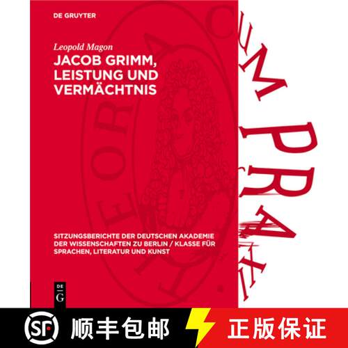 【3-4周达】精装 Jacob Grimm, Leistung Und Vermächtnis [9783112738689]