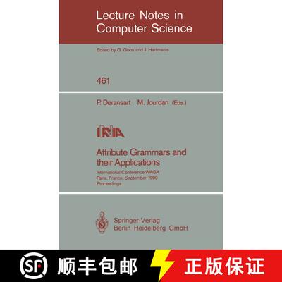 【3-4周达】Attribute Grammars and their Applications : International Conference, Paris, France, Septe... [9783540531012]