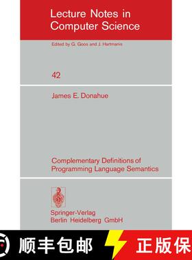 【3-4周达】Complementary Definitions of Programming Language Semantics [9783540076285]