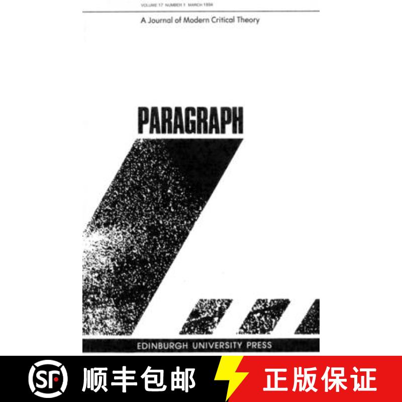 【2-3周达】Gender and Sexuality: Paragraph Volume 17 Number 1 [9780748605125]