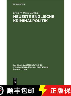 【3-4周达】Neueste Englische Kriminalpolitik [9783111161242]
