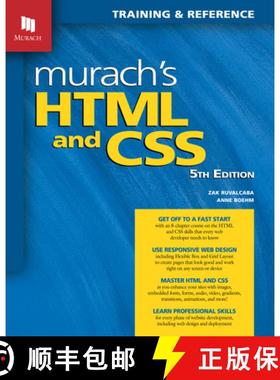 【3-4周达】Murach's HTML and CSS (5th Edition) [9781943872862]