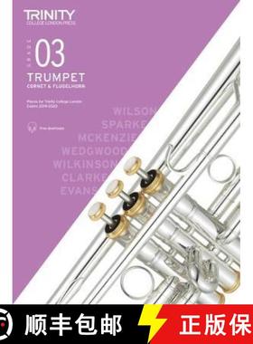 【3-4周达】Trinity College London Trumpet, Cornet & Flugelhorn Exam Pieces From 2019. Grade 3 [9780857367723]