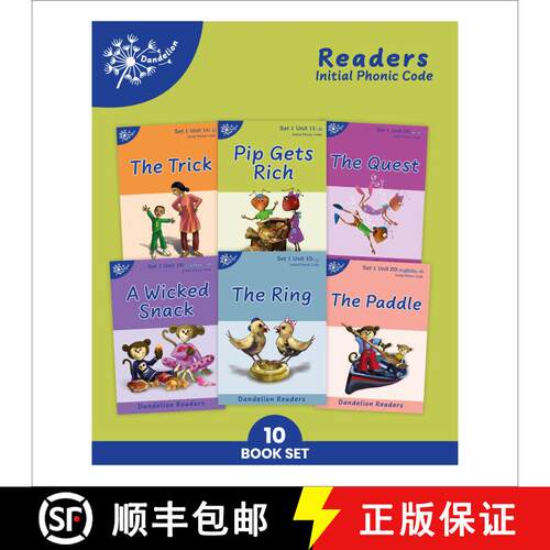 【3-4周达】Phonic Books Dandelion Readers Set 1 Units 11-20 (Two-letter spellings sh, ch, th, ng, qu,... [9780744095289]