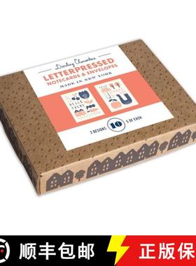 【3-4周达】Darling Clementine Letterpressed Notecards & Envelopes [With Envelope] [9781452135113]