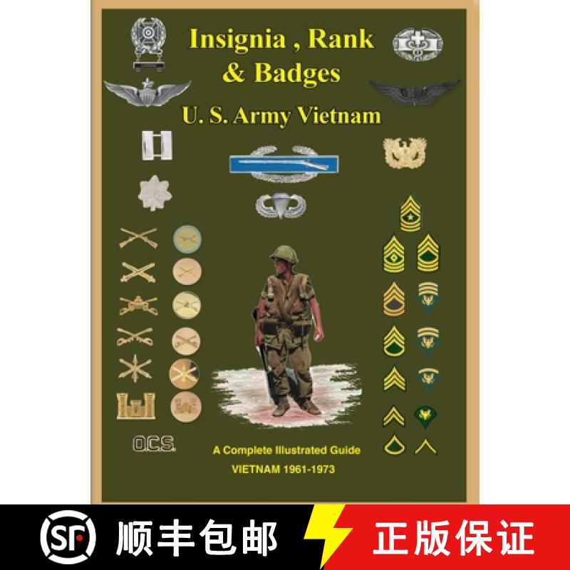 【2-3周达】United States Army Vietnam Insignia, Rank and Badges [9781884452369]