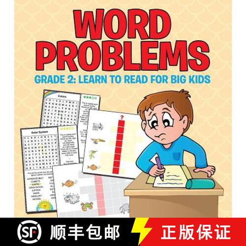 【3-4周达】Word Problems Grade 2: Learn To Read For Big Kids [9781681855608]