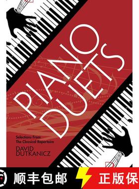 预订 Piano Duets: Selections from the Classical Repertoire with Downloadable MP3s [9780486834290]