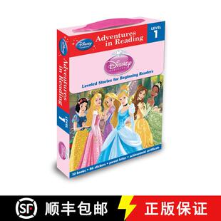 【3-4周达】Disney Princess: Reading Adventures Disney Princess Level 1 Boxed Set [With 86 Stickers an... [9781423169819]