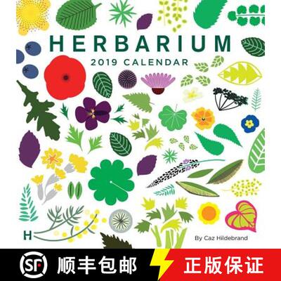 【3-4周达】Herbarium 2019 Square Wall Calendar [9781449494391]