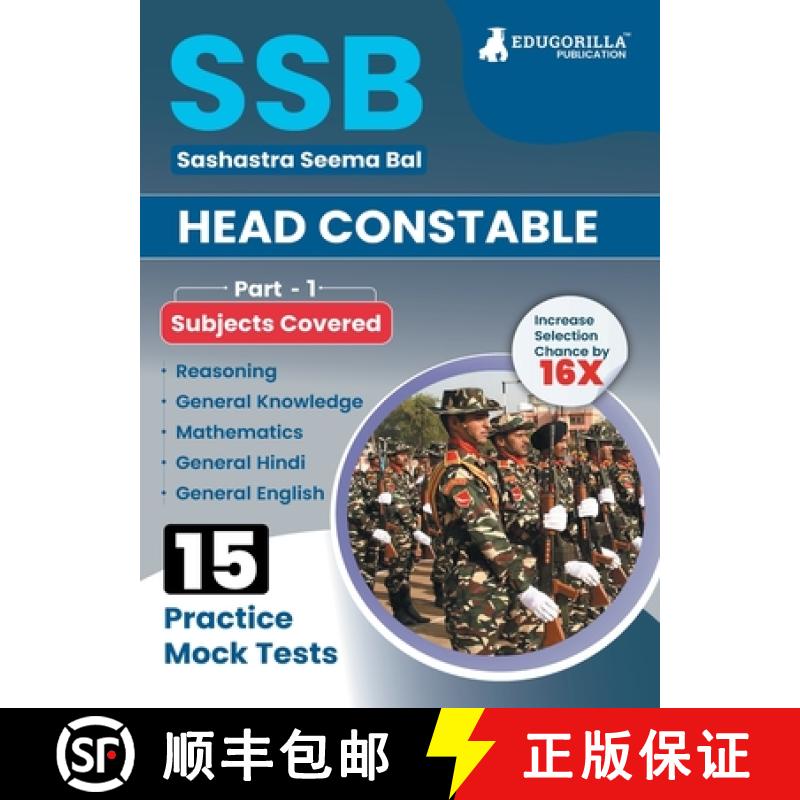 【2-3周达】SSB Head Constable Book 2023 (English Edition) - 15 Full Length Mock Tests with Free Acces... [9789355566713]