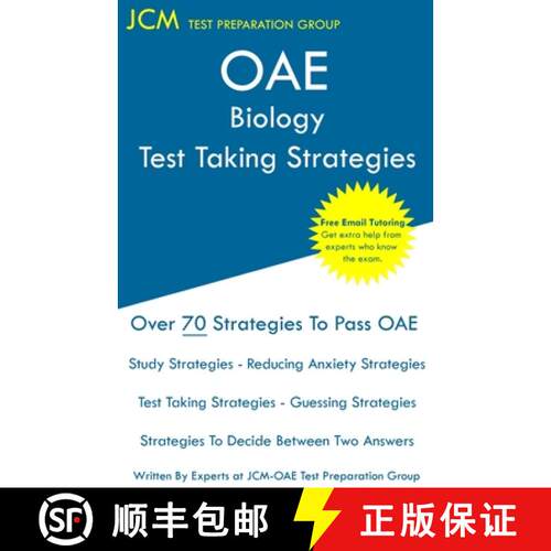 【3-4周达】OAE Biology Test Taking Strategies: OAE 007 Biology - Free Online Tutoring - New 2020 Edit... [9781647680077]