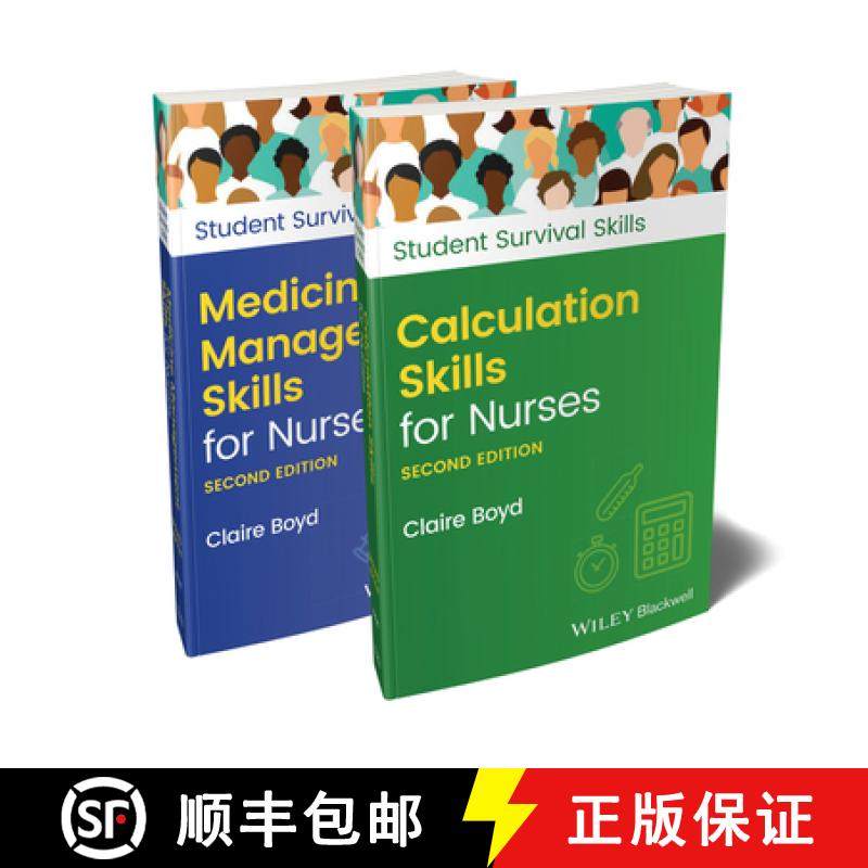 【3-4周达】Calculation Skills for Nurses & Medicine Management Skills for Nurses, 2 Volume Set [9781119856702]