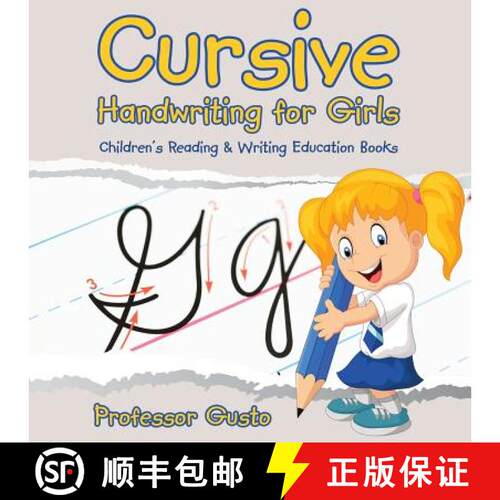 【3-4周达】Cursive Handwriting for Girls : Children's Reading & Writing Education Books [9781683213048]