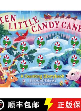 【3-4周达】Ten Little Candy Canes: A Counting Storybook [9781400350599]