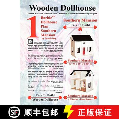 【3-4周达】Barbie Dollhouse Plan Southern Mansion [9781435714540]