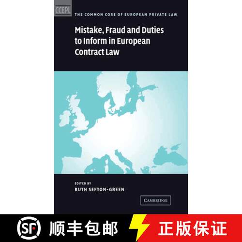预订 精装 Mistake, Fraud and Duties to Inform in European Contract Law: - Mistake, Fraud and Duties t... [9780521844239]