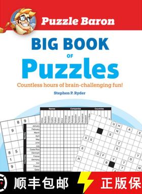 【3-4周达】Puzzle Baron's Big Book of Puzzles: Countless Hours of Brain-Challenging Fun! [9781465459121]