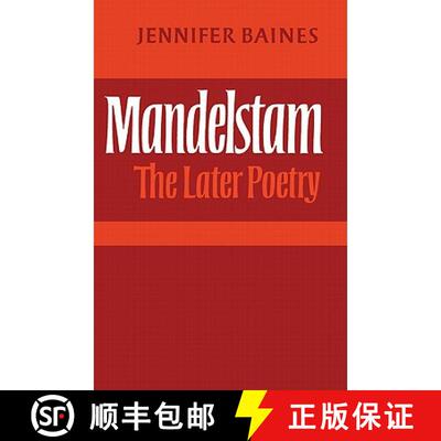 【3-4周达】Mandelstam: The Later Poetry [9780521157483]