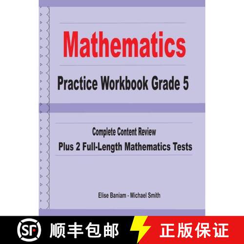 【3-4周达】Mathematics Practice Workbook Grade 5: Complete Content Review Plus 2 Full-length Math Tests [9781636200194]