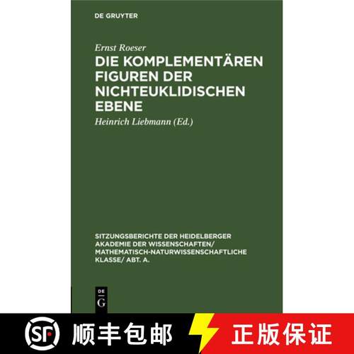 预订 Die komplementären Figuren der nichteuklidischen Ebene [9783111188034]