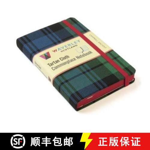 【3-4周达】精装 Waverley (M): Campbell Ancient Tartan Cloth Commonplace Pocket Notebook [9781849344241]