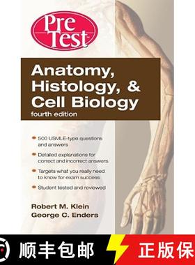 【3-4周达】Anatomy, Histology, & Cell Biology: PreTest Self-Assessment & Review, Fourth Edition © 2010 [9780071623438]