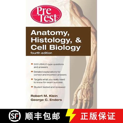 【3-4周达】Anatomy, Histology, & Cell Biology: PreTest Self-Assessment & Review, Fourth Edition © 2010 [9780071623438]
