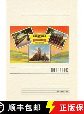 【3-4周达】Vintage Lined Notebook Greetings from Burlington [9798385453481]