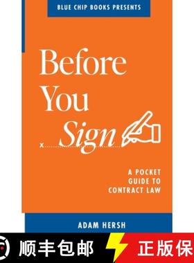 【3-4周达】Before You Sign: A Pocket Guide to Contract Law [9781736576960]