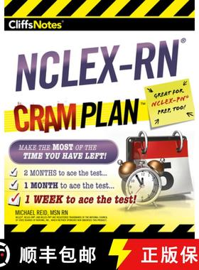 【3-4周达】CliffsNotes NCLEX-RN Cram Plan [9781328900838]