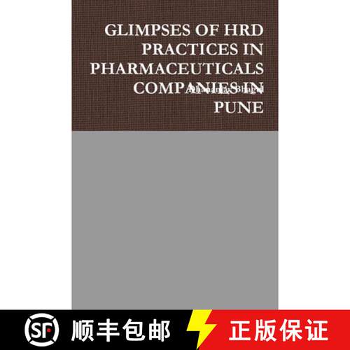 【3-4周达】Glimpses of Hrd Practices in Pharmaceuticals Companies in Pune [9781312760066]