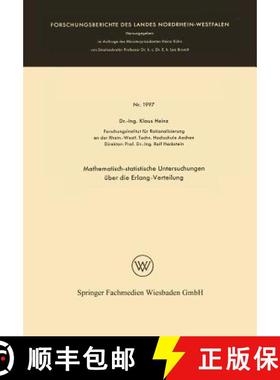【3-4周达】Mathematisch-Statistische Untersuchungen UEber Die Erlang-Verteilung [9783663063797]