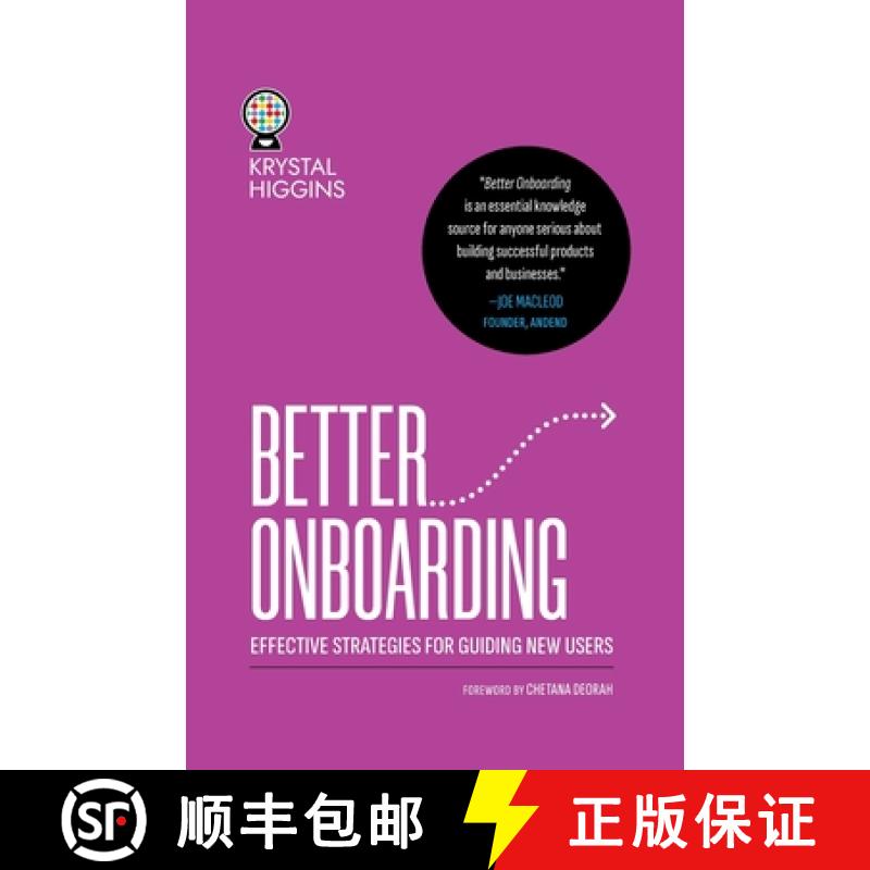 【3-4周达】Better Onboarding: Effective strategies for guiding new users [9781763673403]