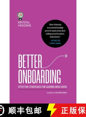 预订 Better Onboarding: Effective strategies for guiding new users [9781763673403]