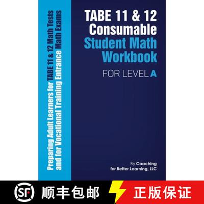 【3-4周达】TABE 11 and 12 Consumable Student Math Workbook for Level A [9781639018413]