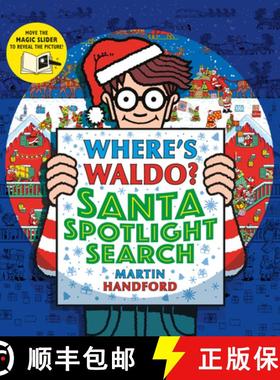 【3-4周达】Where's Waldo? Santa Spotlight Search: (A Christmas Hidden Object Search-And-Find Puzzle B... [9781536220131]