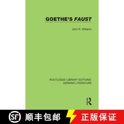 【3-4周达】GOETHE'S FAUST (RLE, GERMAN LITERAT [9780367438395]