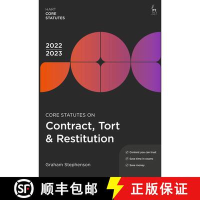 【3-4周达】Core Statutes on Contract, Tort & Restitution 2022-23 [9781509960224]