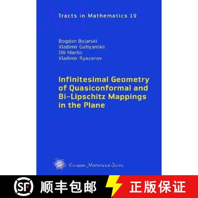 预订 精装 Infinitesimal Geometry of Quasiconformal and Bi-Lipschitz Mappings in the Plane [9783037191224]