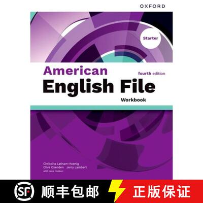 【3-4周达】American English File fourth edition Starter Level Workbook: Print Student Workbook [9780194185189]